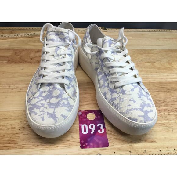 Open Edit Shoes - Open Edit Edlandyn Sneakers Women's 9M Blue White Canvas Lace Up Athletic Shoes